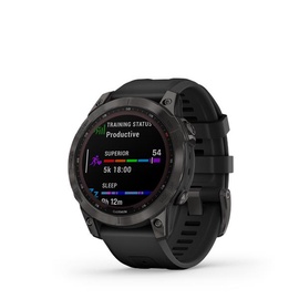 Nutikell Garmin fēnix® 7 Sapphire Solar, must