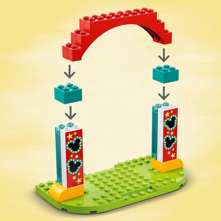 Konstruktors LEGO® ǀ Disney Mickey and Friends Mikipele, Minnija un Spruksts atrakciju parkā 10778, 184 gab.