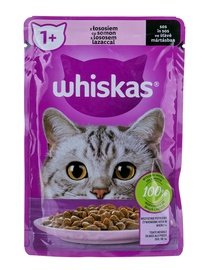 Šlapias kačių maistas Whiskas DLKWHSKAM0009, lašiša, 0.085 kg