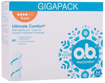 Higiēniskie tamponi O.B. ProComfort, Super, 54 gab.