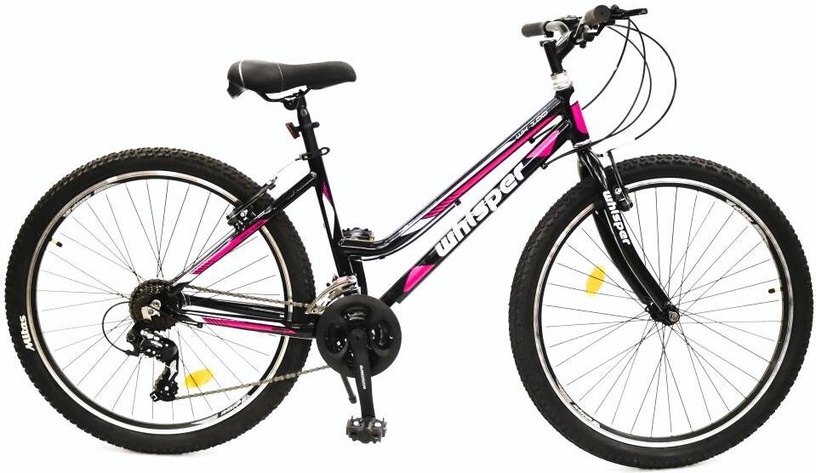 Velosipēds kalnu Whisper WX100, 26 ", balta/melna/rozā