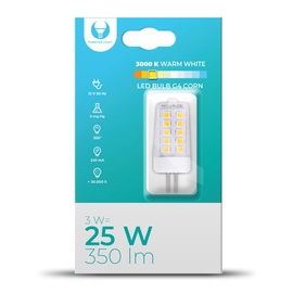 Лампочка Forever Light LED, G4, теплый белый, G4, 3 Вт, 350 лм
