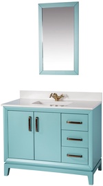 Комплект мебели для ванной Kalune Design Michigan 42, бронзовый/бирюзовый, 54 x 105 см x 86 см
