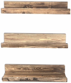 Seinariiul Kalune Design AA 068, pähklipuu, 50 cm x 13 cm x 6 cm