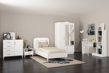 Guļamistabas mēbeļu komplekts Kalune Design Lavinia 509, iekštelpu, balta