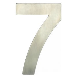 Durvju numurs Haushalt SS-7, 62 mm x 35 mm, nerūsējošais tērauds, nerūsējošā tērauda