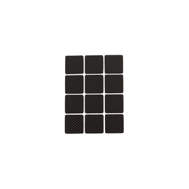 Lipnūs baldų padukai Haushalt, juoda, 12 vnt. 28x28mm