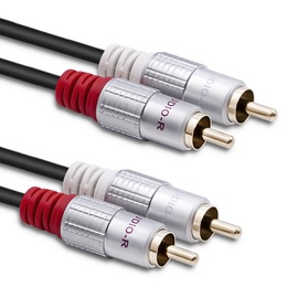 Kaabel Qoltec Cable RCA male x 2, RCA male x 2, 2 m, must