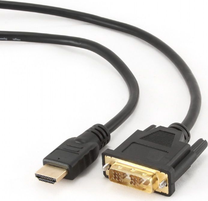 Laidas Gembird CC-HDMI-DVI-6 HDMI male, DVI-D male, 1.8 m, juoda
