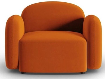Fotelis Micadoni Home Blair Velvet, oranžinis, 119 cm x 87 cm x 80 cm