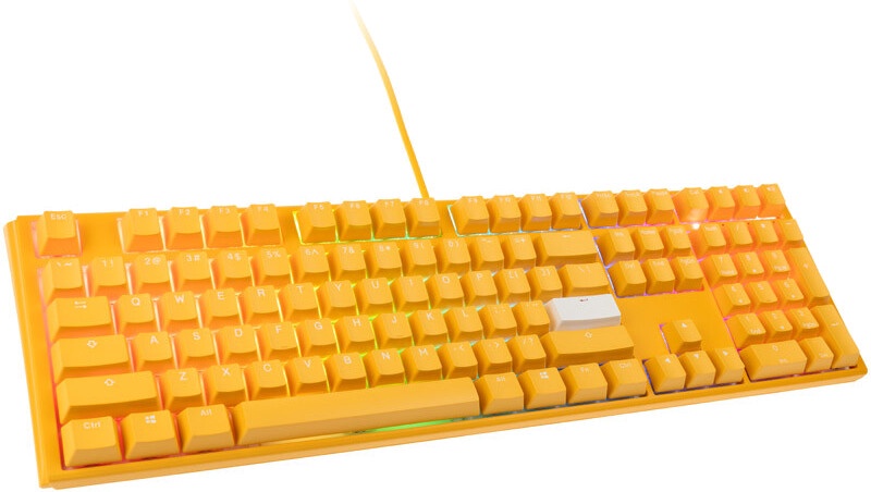 Klaviatuur Ducky One 3 One 3 Cherry MX Red, Inglise (US), kollane