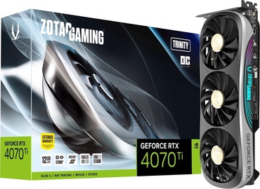 Videokarte Zotac RTX 4070 Ti Trinity OC ZT-D40710J-10P, 12 GB, GDDR6X
