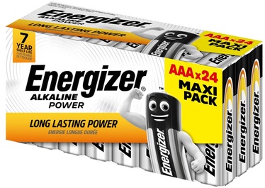 Elementai Energizer Long Lasting Power, AAA, 1.5 V, 24 vnt.