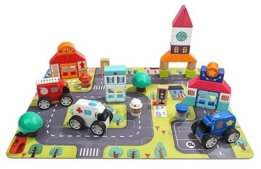 Конструктор Brimarex City 5131523, 60 шт.