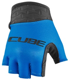 Velo cimdi Cube Performance Junior Short Finger, zila/melna, XS