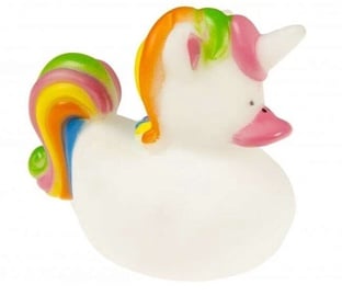 Vannas rotaļlieta Happy Toys Unicorn Funny Duck 9704, 4 gab.