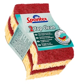 Губка для чистки Spontex Top Clean, желтый, 2 шт.