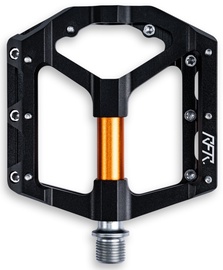 Pedalas Cube Flat SLT 2.0 14377, aliuminis, juoda/oranžinė, 2 vnt.