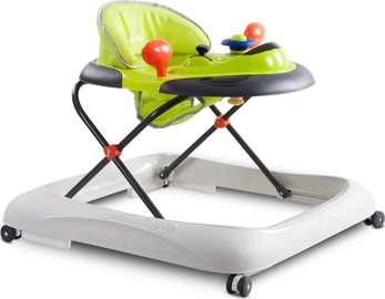 Ходунок SunBaby Walker With Steering Wheel, зеленый/серый