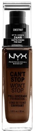 Tonālais krēms NYX Can't Stop Won't Stop CSWSF23 Chestnut, 30 ml