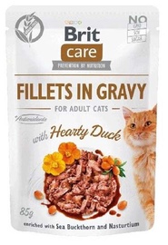 Влажный корм для кошек Brit Care Sterilized Hearty Duck, мясо утки, 0.085 кг