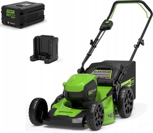 Аккумуляторная газонокосилка Greenworks GD60LM46HPK4, 46 см