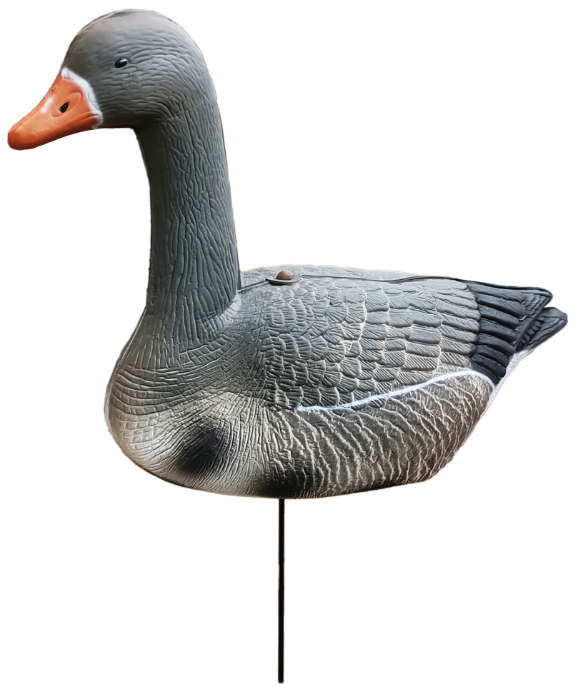Dekoratsioon "Part" Besk Garden Duck 4750959113134, 41 cm x 23 cm x 61 cm, valge/oranž/hall