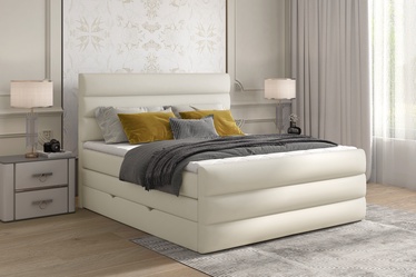 Кровать Cande Soft 33, 160 x 200 cm, белый, с решеткой