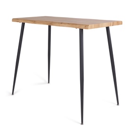 Обеденный стол Domoletti ANDA CLASSIC LEGS, черный/дерево, 100 см x 60 см x 12 см