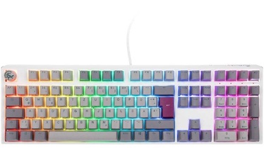 Клавиатура Ducky One 3 Cherry MX Blue EN/DE, белый/серый/фиолетовый/светло-серый