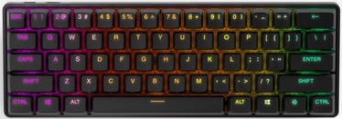 Klaviatūra Steelseries Apex Pro Mini OmniPoint Adjustable EN, melna, bezvadu