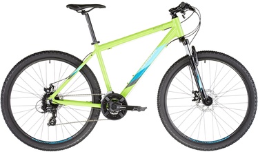Велосипед горный Serious Rockville Disc, 27.5 ″, 20" (50 cm) рама, синий/зеленый