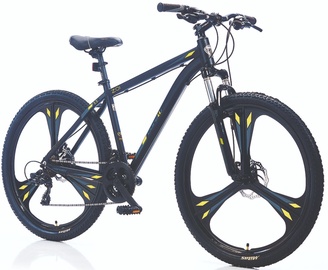Велосипед горный Corelli Zoi 1.0, 26 ″, 18" рама, черный/желтый