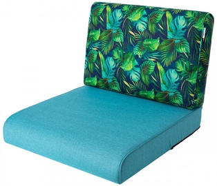 Sēdekļu spilvenu komplekts Hobbygarden Nel R3 NELNNL13, zaļa/gaiši zila, 39 x 70 cm