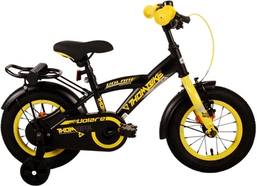 Vaikiškas dviratis, miesto Volare Thombike, juodas/geltonas, 12"
