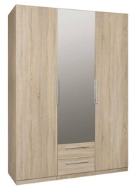 Skapis Forte Cadixo CDXS83S-D30, sonoma ozols, 58.9 cm x 150.6 cm x 212.9 cm, with mirror