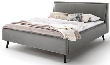Кровать Frieda, 180 x 200 cm, черный/светло-серый