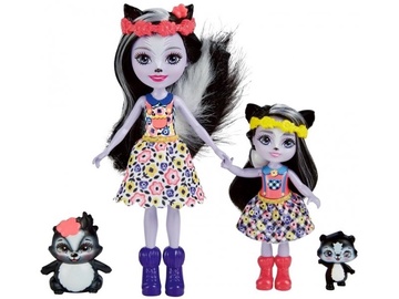 Lelle Mattel Enchantimals Sage Skunk & Sabella Skunk Sister Dolls HCF82, 15 cm