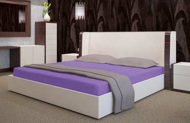 Voodilina PRZF-5, violetne, 200 x 220 cm, 220 cm x 200 cm, kummiga