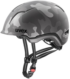 Skrituļslidotāja ķivere Uvex 9, 53-57 cm, gaiši pelēka/tumši pelēks