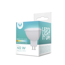 Лампочка Forever Light LED, MR16, теплый белый, GU5.3, 40 Вт, 240 лм