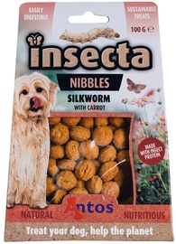 Лакомство для собак Antos Insecta Nibbles Silkworm & Carrot, 0.1 кг