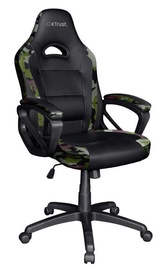 Spēļu krēsls Trust GXT 701C, melna/zaļa