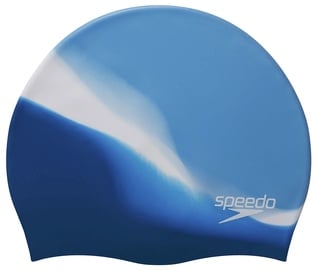 Шапочка для плавания Speedo Multi Colour, белый/голубой/темно-синий