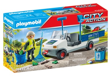 Konstruktorius Playmobil Street Cleaner with e-Vehicle 71433, plastikas