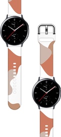 Siksniņa Hurtel Camo Wristband for Samsung Galaxy Watch 46mm, brūna/balta