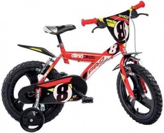Детский велосипед Dino Bikes Pro Cross, белый/черный/красный, 14″