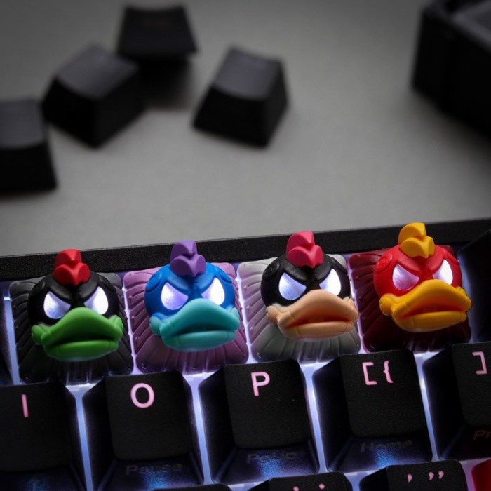 Чехол на клавиатуру Ducky Hot Keys Project Ducky League Keycap - Rocket, красный/желтый