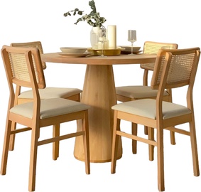 Ēdamistabas komplekts Kalune Design Albero 106, koka