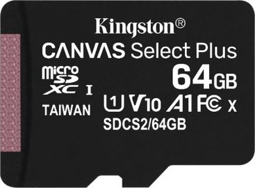 Atminties kortelė Kingston Canvas Select Plus, 64 GB